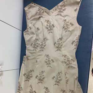 2-piece handmade vintage silk dress